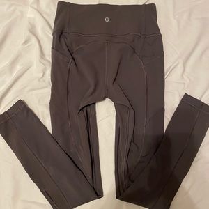 Gray Lululemon All The Right Places Leggings 27”